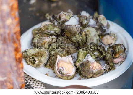 Oceanic flavorful Goose Barnacles seafood Royalty-Free Stock Photo #2308403503