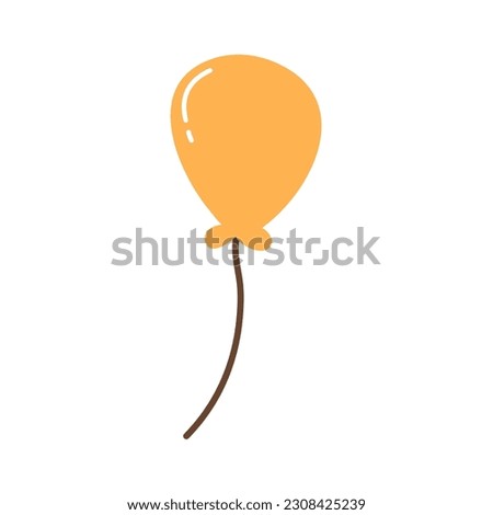 hand drawn baloon birthday party elements