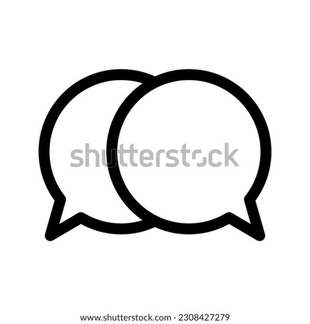 Bubble Chat Icon Vector Symbol Design Illustration