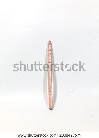 This is a pencil on white background