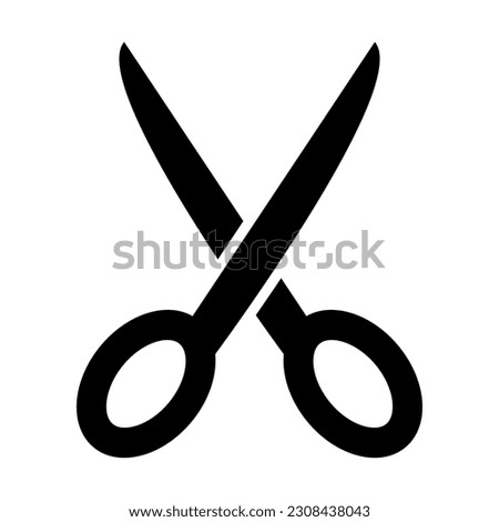 Scissors Vector Glyph Icon For Personal And Commercial Use.
