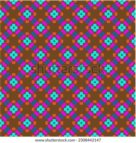 Seamless vector background with repeat pattern. Perfect for fashion, textile design, cute themed fabric, on wall paper, wrapping paper, fabrics and home decor. Raster copy of vector file.