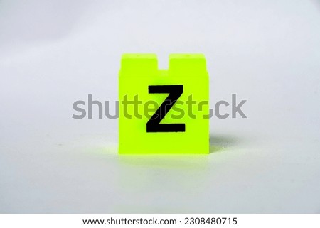 Baby Toy English Alphabet Letter Z Image. Selective Focus