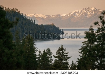 Lake Tahoe, freshwater lake in the Sierra Nevada of the United States