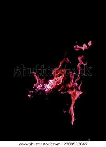 pink flames with black background