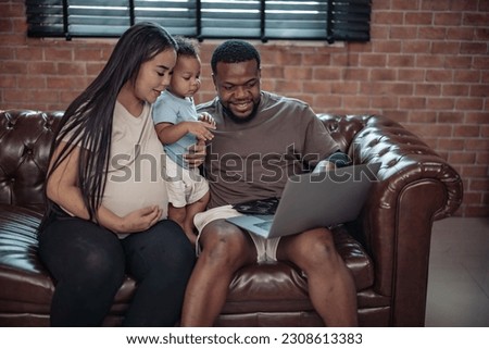 Family members see ultrasound images showing gender, health, development baby in mother's womb and are filled with joy, cheer and excitement. Devotion, effort, patience will be needed in the future.