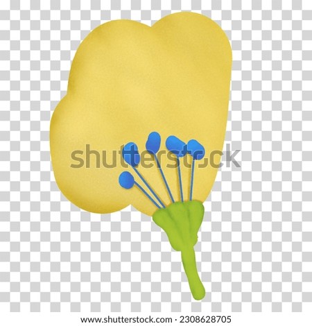 Hand painted yellow flower can be used as a variety of design elements.Great for gift-wrap, poster card and with have High quality clipping mask.