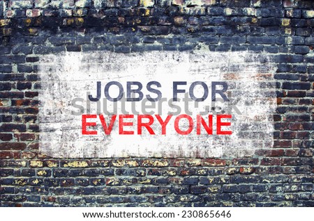 Jobs for everyone. Poster concept.