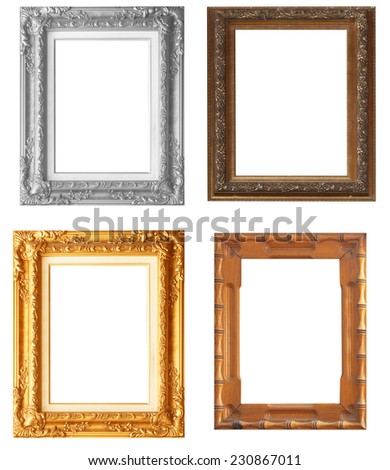 Included a picture frame isolated on white background. 