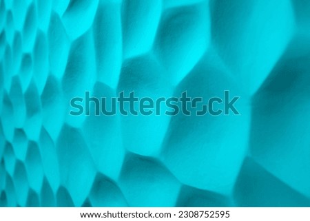 Blue hole wall 3D pattern texture 
