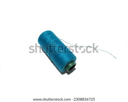 Sewing thread isolated on white background.