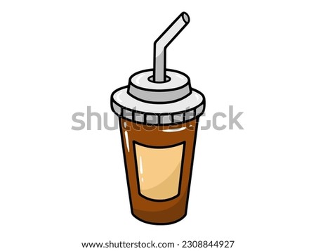 Soft Drink Clip Art Illustration