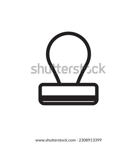 Rubber stamp icon. Stamp vector icon. Stamp flat sign design. symbol pictogram. UX UI icon