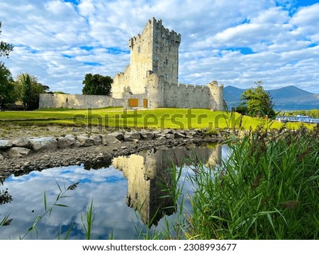 Ross Castle in Killarney, a castle of Ireland Royalty-Free Stock Photo #2308993677