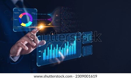 KPI key performance indicator business technology concept. Business executives use business news metrics to measure success against planned targets, Improving business process efficiency. Royalty-Free Stock Photo #2309001619