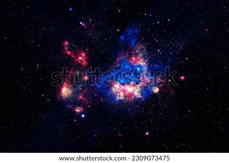 Beautiful space nebula. Elements of this image furnishing NASA. High quality photo