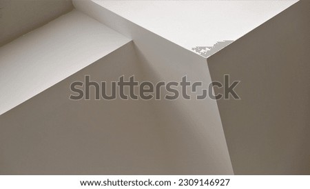 white cubic abstract geometric shapes as a background