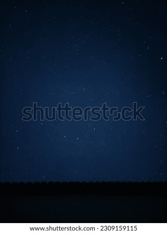 Long exposure photography of the night sky