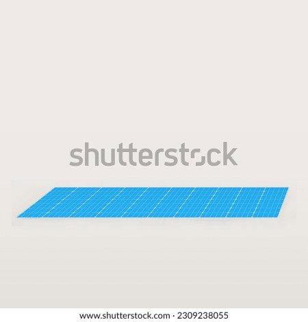 Blue Print Graphpaper isolated on white background.