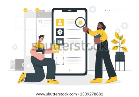 illustrations, men and women taking part in business activities. Trendy vector style, FAQs, Website Illustration, SEO Illustration,