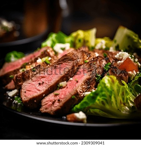 A juicy steak paired with a flavorful sauce is a culinary delight that tantalizes the taste buds. Picture a perfectly cooked piece of meat, glistening with its savory juices, nestled on a plate. The s