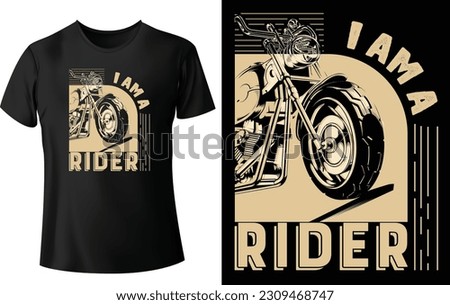 I am a Rider...t-shirt design concept 