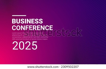 Abstract business conference design template science. Flyer poster business background digital corporate design Royalty-Free Stock Photo #2309502207