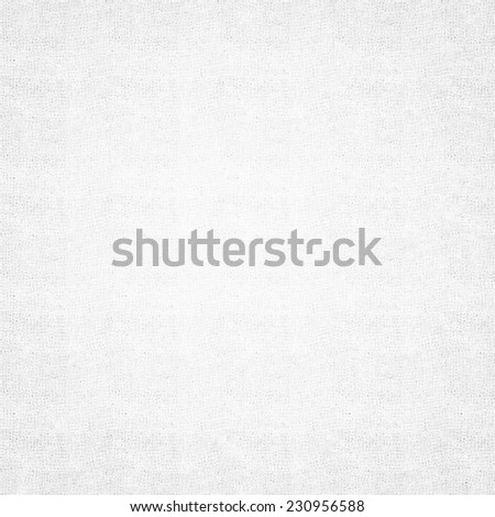 Perspective and closeup view to abstract canvas of empty light gray and white natural clean gauze texture for the traditional business background with sparse threads and clear space for your own text. Royalty-Free Stock Photo #230956588