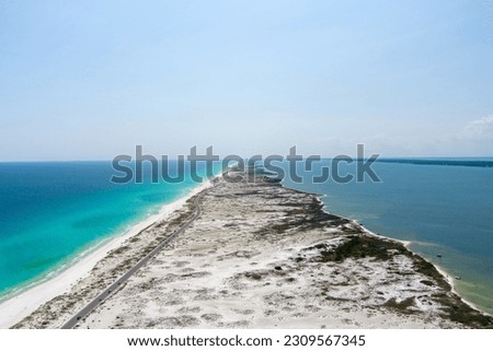 Aerial view of the beach at Navarre, Florida