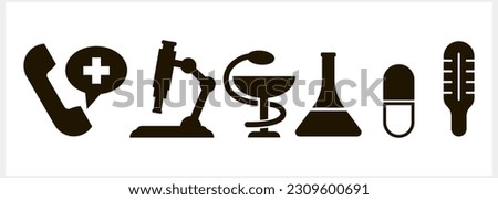 Medicine icon isolated. Stencil clipart Vector stock stock illustration. EPS 10