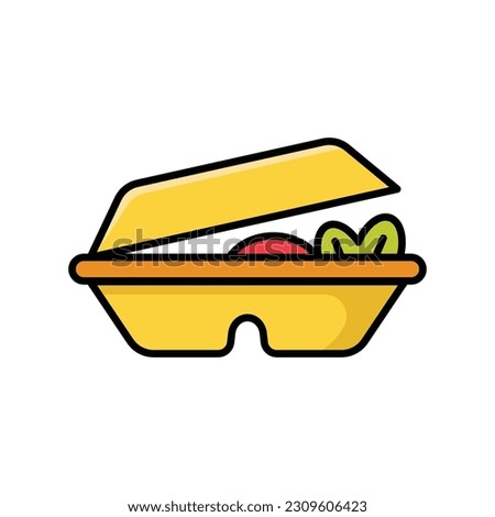 lunch icon vector design template in white background