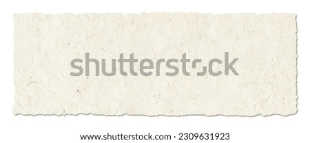 Natural nepalese recycled paper texture. Banner background wallpaper. Isolated on white Royalty-Free Stock Photo #2309631923