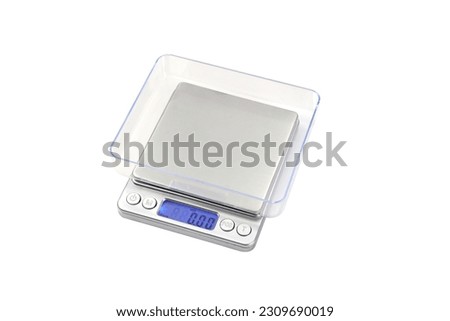 Digital Kitchen Weight Scale, Small Size Platform. kitchen scales 2023 – digital scales. Digital Electronic Kitchen Food Diet Postal Scale Weight Balance Royalty-Free Stock Photo #2309690019