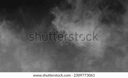 Smoke cloud texture background with a dark black base color