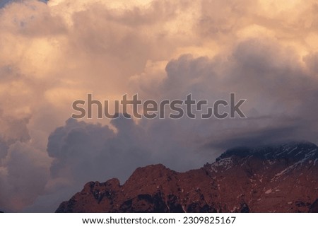 the beauty of the dolomites at sunset
