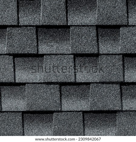 Asphalt Shingles it's used as a roofing material  Royalty-Free Stock Photo #2309842067