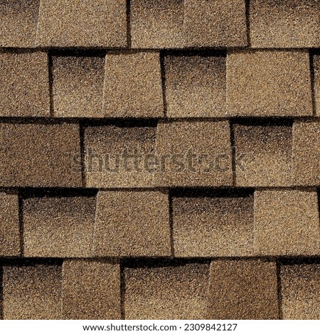 Asphalt Shingles it's used as a roofing material  Royalty-Free Stock Photo #2309842127