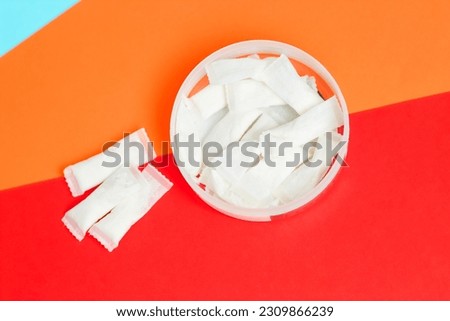 Nicotine pads snus, cigarette replacement, for gum Royalty-Free Stock Photo #2309866239