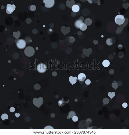 Background pattern abstract design texture. Seamless. Dark. Theme is about air, inspiration, overlay, lights, hearts, colors, wall, abstract, blurry, flare, pattern, graphic, illuminated Royalty-Free Stock Photo #2309874345