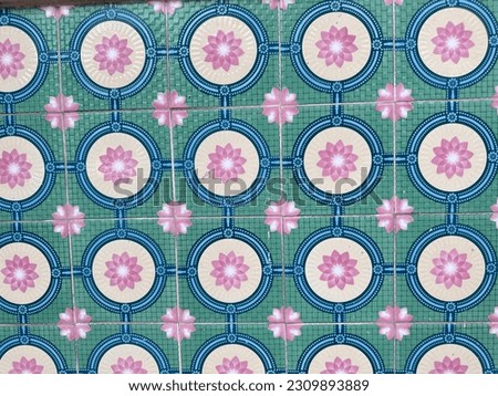Unique Heritage vintage tiles floral pattern
