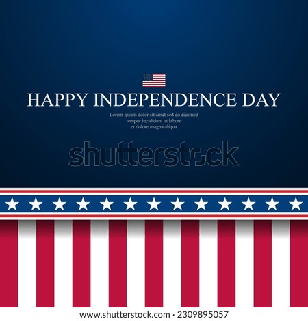 Happy Fourth of July Independence day USA Background Design