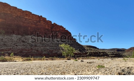 Red outback centre of Australia in Finke Gorge National Park Royalty-Free Stock Photo #2309909747