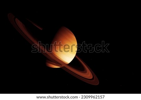The planet Saturn is in space. Elements of this image furnished NASA. High quality photo