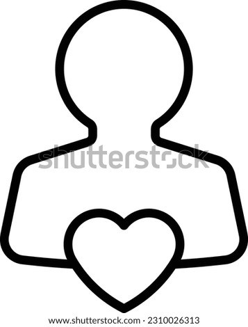 heart user account profile avatar Outline