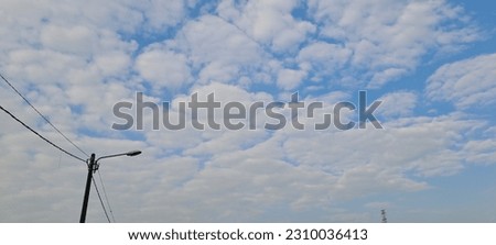 Beautiful morning sky with clouds background for wallpaper and presentation slides