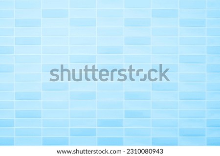 Blue pastel ceramic wall and floor tiles mosaic abstract background. Design geometric wallpaper texture decoration bedroom. Simple seamless pattern clean for backdrop advertising banner poster or web.