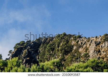 Beautiful landscape of a mountain named Pico del Aguila in Ajusco, Mexico