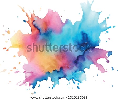 Colorful paint splatters background. Abstract artistic splash texture