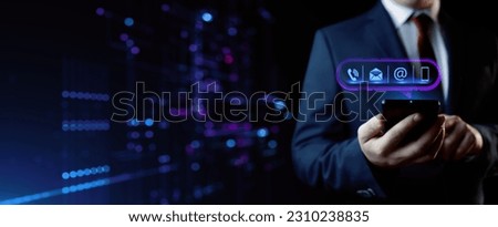Support Contact us Customer hotline. Business Technology Service Concept Royalty-Free Stock Photo #2310238835