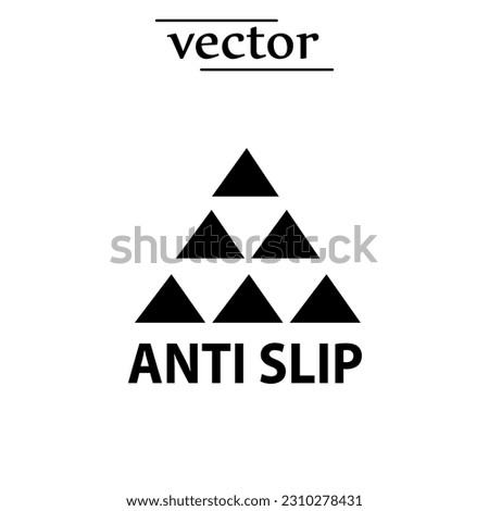 Anti-skid feet icon, Anti slip icon vector illustration on white background..eps Royalty-Free Stock Photo #2310278431